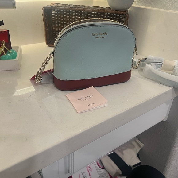 Kate Spade Light Blue and burgundy Crossbody Bag - Picture 12 of 15